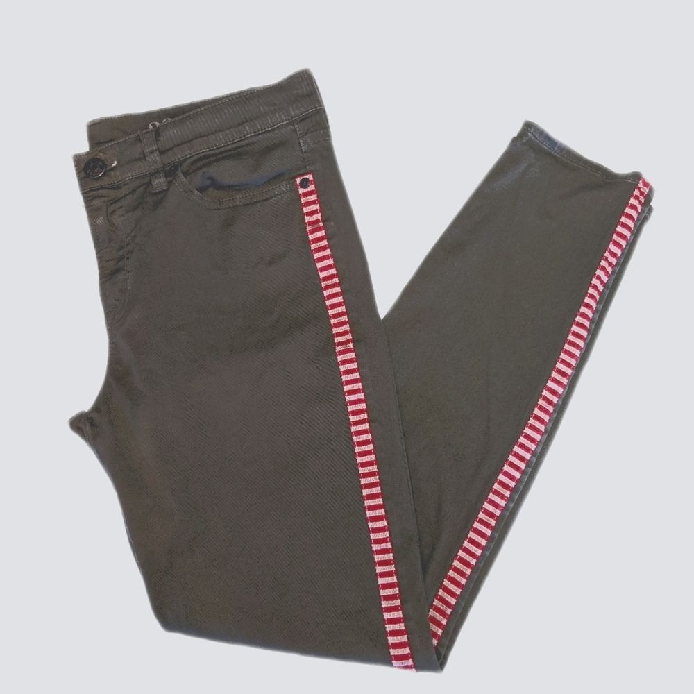 J. Crew Toothpick olive green khaki skinny ankle pants 29